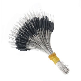 Fishing Bobber Bead Stoppers, 300pcs/50 Groups, 6 in 1 Cylindrical Float Sinker Stoppers, Black Rubber Space Beads, Fishing Bobbers for Sea Reservoirs, Ponds, Size XS