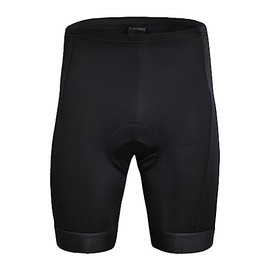 Funkier - Bike: F-77-7 Panel 4-Way Stretch Shorts (B1 Pad) in Black-BLACK -LARGE