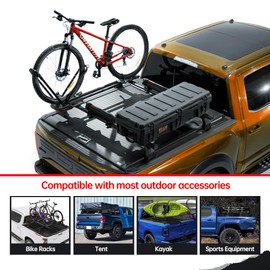 Adjustable Truck Bed Rack Cross Bars,Compatible with Full-Size Trucks with Retractable Hard Tonneau Covers|Length 71"|2PCs