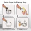 SAMEBUTECO Shaving Brush Badger Hair Bamboo Handle,Shaving Brush Kit with