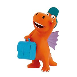 Bullyland 44053 - Spielfigur, kleiner Drache Kokosnuss mit Tasche, ca. 6 cm, bunt