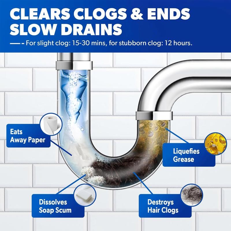 LIAPU Liquid Hair Drain Clog Remover & Cleaner, For Toilets,