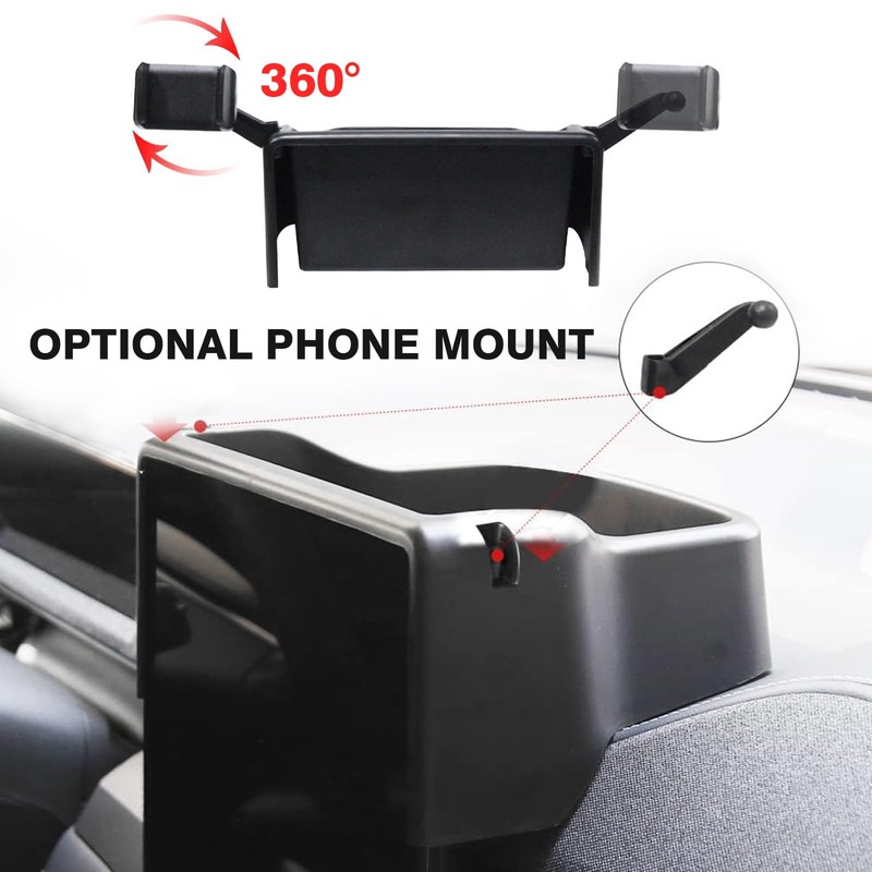 BestEvMod AOSK Center Console Organizer & Screen Back Organizer Compatible