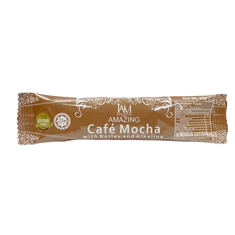 IAM WORLDWIDE AMAZING CAFE LATTE WITH BARLEY & ALKALINE (CAFE