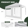MordenApe Mesh Sidewall for 10x10 Pop Up Canopy - Straight
