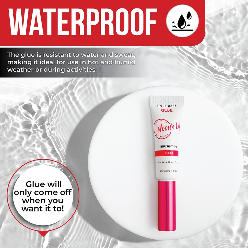 [NOON’S UP Lash Glue] Waterproof 24 Hours Long-Lasting Eyelash Glue: