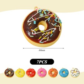 NIDHFG 7 Pieces Donut Models, Simulated Donuts, Food Models, Children'S Toys, Photo Props.