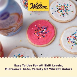 Wilton Cookie Icing, Fast-Drying Squeeze Bottle Icing for Decorating Sugar Cookies & Gingerbread, 7.5 oz., White, Packaging May Vary