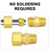 ChillWaves Brass Compression Tube Fitting, 5/8" OD x 1/2" NPT