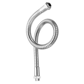 PATIKIL 13.8 Inch Universal Gooseneck Hose, 1 Piece M10 Fine Thread Flexible Metal Hose Flexible Arm Soft Tube Extension for Lamp, DIY Equipment, Silver Tone