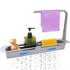 NiHome Telescopic Kitchen Over Sink Organizer with Towel Hanger, Expandable
