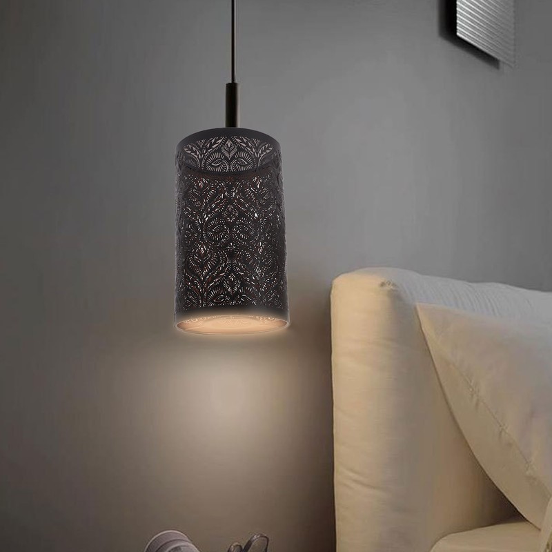 Wrought Iron Lamp Shade Iron Detachable Hollow Carved Modern Lampshade