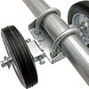 Rolling GATE 6" Wheel Carrier: for Chain Link Fence Rolling/Sliding