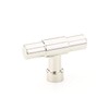 Emtek Jasper Finger Pull, 2" Overall, Polished Nickel