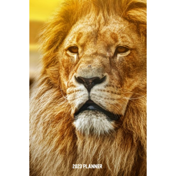 2023 Planner: Monthly And Weekly Planner 2023 with Lion Cover