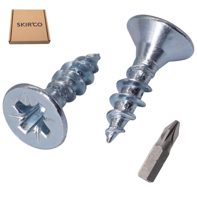 SKIR'CO (100 pcs) Zinc Plated Steel 4.0 x 14 mm