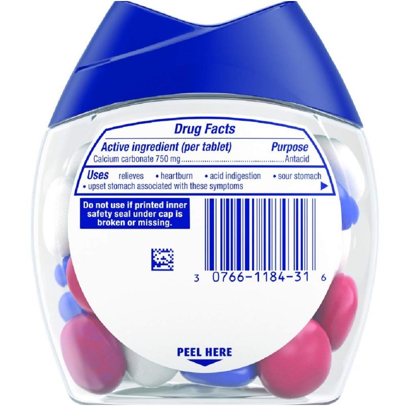 TUMS Chewy Bites Berries & Cream - 32 Count