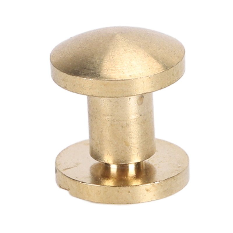 50 Set Brass Rivets Kit DIY 8mm Slot Screw Decorative