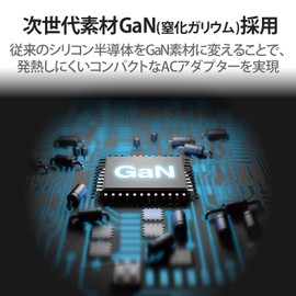 Elecom ACDC-PD0630BK AC Charger, AC Adapter, USB PD, 30W Output, Type C x 1, GaN (Gallium Nitride), Black