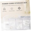 Gadpiparty Cable Management Box Durable Cord Storage Case for Home