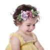 Yheahin Baby Girls Flower Nylon Headbands Newborn Rose Floral Stretchy