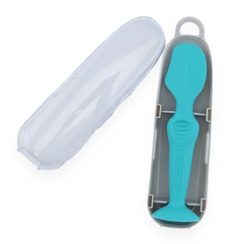 Dr. Talbot's Nuby - Applikator für Wundschutzcreme - weiches und flexibeles Silikon - mit hygienischer Box und Saugfuß - Aqua - Medium