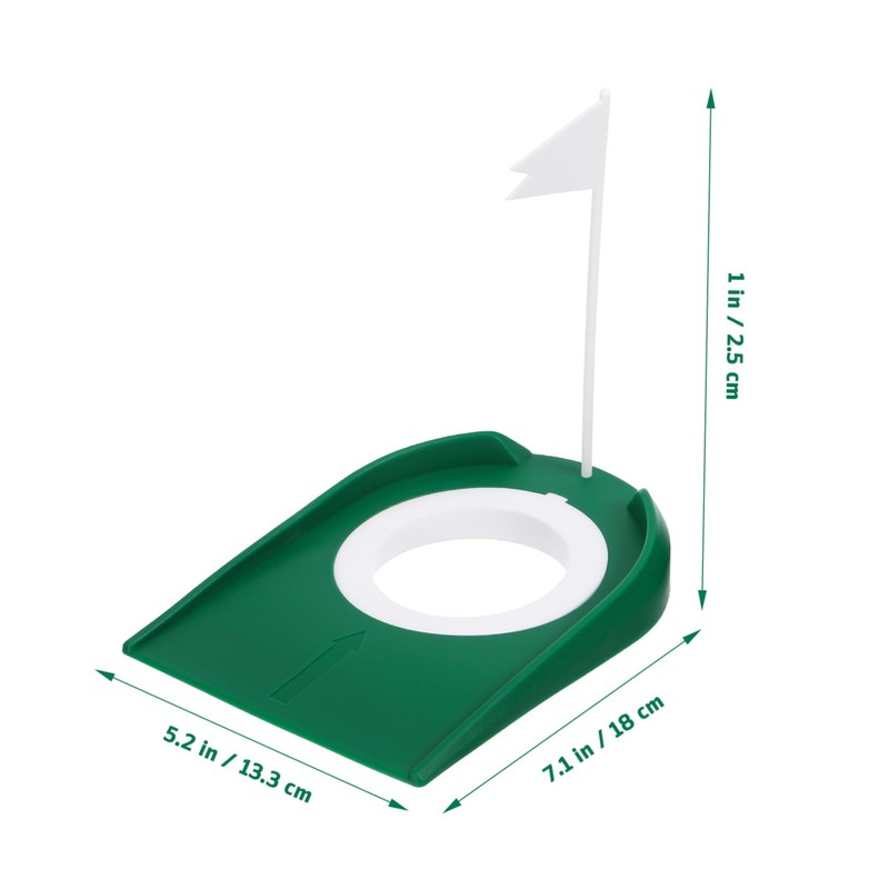 SUPVOX 2pcs Indoor Golf Putting Cups Flags for Enhanced Accuracy