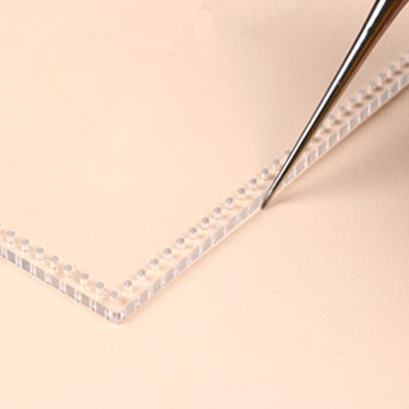 4Pcs Acrylic Templates Durable Reusable Transparent Clear DIY Leather Models