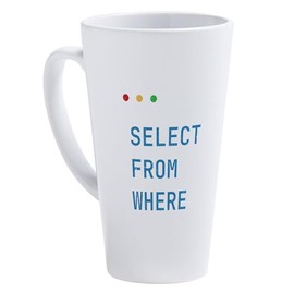 CafePress Hacking Code Cybersecurity Selecte 17 oz Latte Mug
