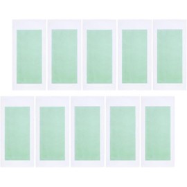 Bandas de Cera Corporal Desechables Verdes Claras 10 Unidades para Depilación Facial y Corporal Uso Rápido y Seguro para Piel Sensible
