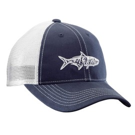Flying Fisherman Tarpon Trucker Hat, Navy/White