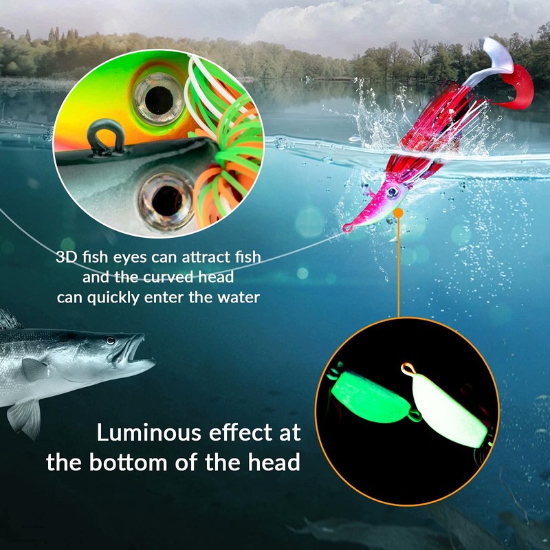 THKFISH 3pcs Rubber Jig Bass Lure Bass Jig Bass Saltwater