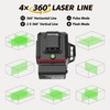 16 Lines Laser Level 4x360° Self Leveling Green Laser Level，4D