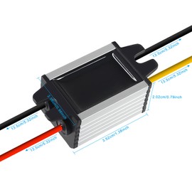 AITIAO 2PCS 12V to 3.7V Buck Converter Step Down Converter DC 8-35V to 3.7V 3A 11W Voltage Regulator Board Power Supply Module, 5V 6V 9V 12V 24V Waterproof Car Volt Step Down Buck Converter