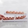 Rolling Egg Holder, Automatic Rolling Egg Dispenser, 2-Tier Egg Dispenser,
