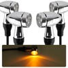 evermotor Chrome CNC 12 V 4 Pieces Mini Motorcycle LED