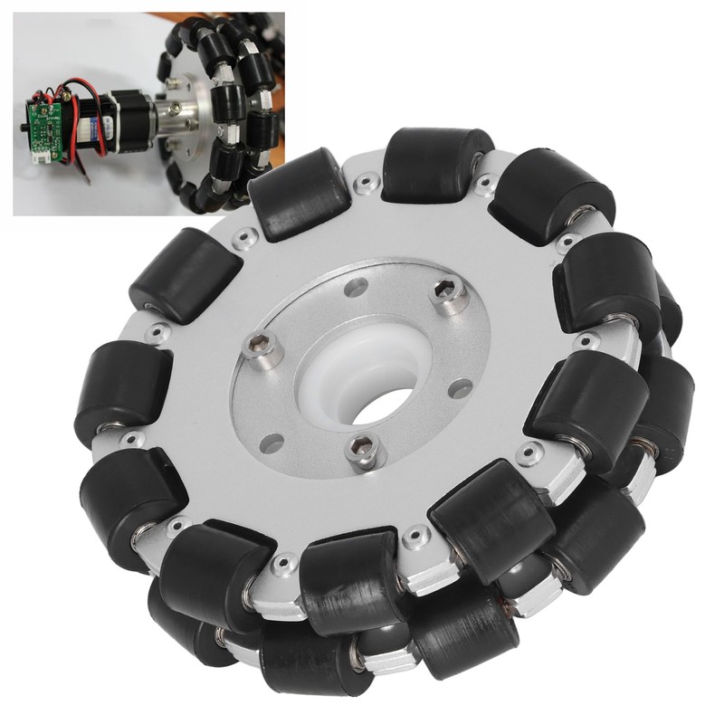 127mm Double Aluminum Omni Wheel with Bearing Rollers Omni Directional