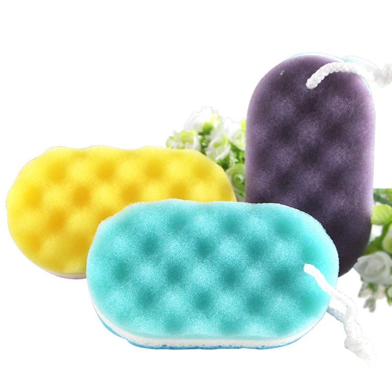 Healifty Exfoliating Bath Sponge Massage Sponges Body Sponges with Hanging
