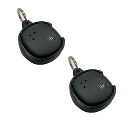 Case for Tile Sticker. MADE IN USA. Holder to attach Tile tracker to your pet's collar, keys, and more! Snap-in design holds the Bluetooth item finder. Track your dog or cat. (2024 Tile Sticker Case, Black, 2-pack)