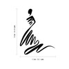 Vinyl Wall Art Decal - Abstract Woman - 15" x