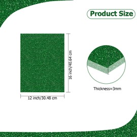 Eszeoee 2 Pack 12'' x 16'' Glitter Dark Green Acrylic Sheet, 3mm Thick Acrylic Plastic Sheets Plexiglass Boards for Laser Cutting and DIY Craft Projects