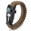 TECHONG 5 in 1 Sports Paracord Bracelet - Survival Plain