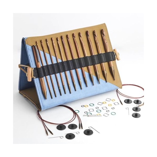 KnitPro Ginger Crochet Hook Set – 12 Afghan Tunisian Interchangeable