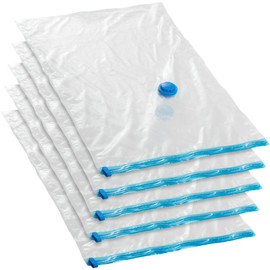 TecTake 402523 Vacuum Storage Bag Clothes Bag Various Quantities and Sizes (5 x Size M 48 x 68 cm | No. 402523)