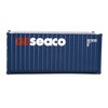 Walthers Scenemaster HO Scale Model of GE Seaco (Blue, White,
