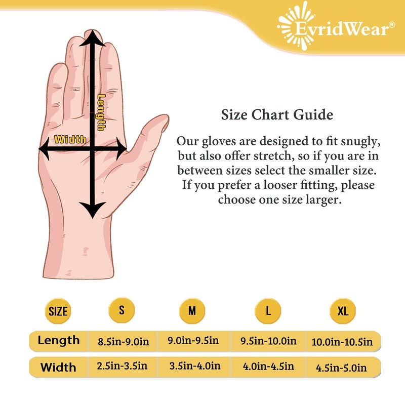 Evridwear Cut Resistant Gloves Food Grade Level 5 Kitchen Safety