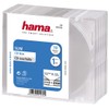 Hama 51164 Slim CD Cases Pack of 10 - Transparent