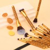 Docolor Makeup Brushes Leopard 14pcs Premium Synthetic Foundation Powder Concealers
