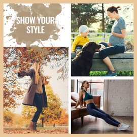 TNNZEET Black Capri Leggings for Women, High Waisted Workout Yoga Pants