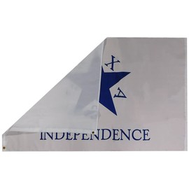 Conrad Texas Independence White Premium Quality Heavy Duty Fade Resistant 3x5 3'x5' 100D Woven Poly Nylon Flag Banner Grommets